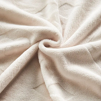 ☁️ Embroidered Milk Fleece Throw Blanket, Soft Single‑Layer Sofa & Bed Blanket, Cozy Home Gift