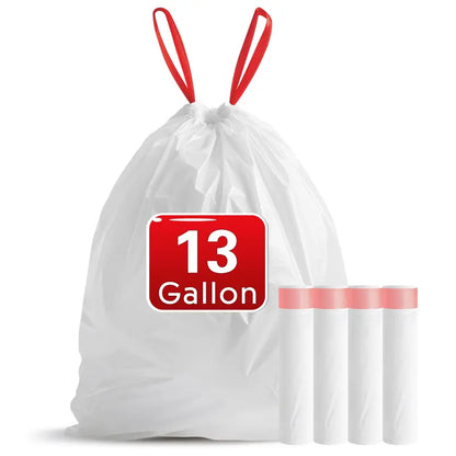 4-13 Gallon Drawstring Trash Bags 100 Count Heavy Duty