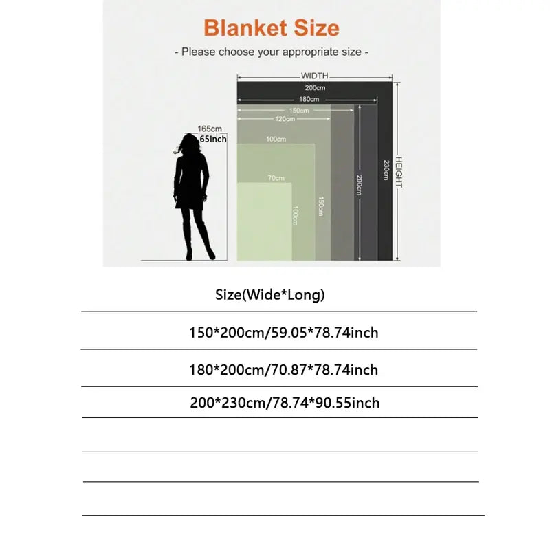 ☁️ Embroidered Milk Fleece Throw Blanket, Soft Single‑Layer Sofa & Bed Blanket, Cozy Home Gift